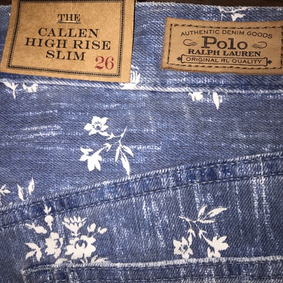 Polo Ralph Lauren Women’s The Callen High Rise Slim Jeans Pants Size 26 - Picture 5 of 11